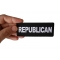Republican Patch Republican Patch shown on hand for size comparison