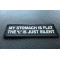 My Stomach is Flat, The L is just Silent Patch My Stomach is Flat, The L is just Silent Funny Iron on Patch diagonal view