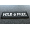 Wild and Free Patch Wild and Free Iron on Morale Patch diagonal view