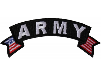 Army Small US Flag Rocker Patch