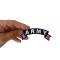 Army Small US Flag Rocker Patch Army Small US Flag Rocker Patch shown on hand for size comparison