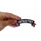 Infantry Small Flag Rocker Patch Infantry Small Flag Rocker Patch shown on hand for size comparison