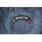 Infantry Small Flag Rocker Patch Infantry Small Flag Rocker Patch shown on jeans
