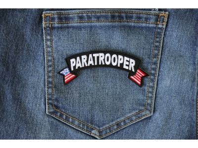 Paratrooper Small Flag Rocker Patch