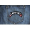 Lady Vet Small Flag Rocker Patch Lady Vet Small Flag Rocker Patch shown on jeans