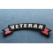 Veteran Upper Rocker with US Flag Small Patch Veteran Patch with American Flags diagonal view