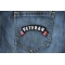 Veteran Upper Rocker with US Flag Small Patch Veteran Patch with American Flags shown on jeans