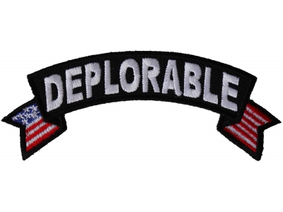 Deplorable Small Flag Rocker Patch