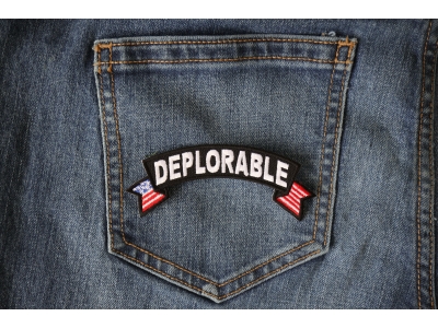 Deplorable Small Flag Rocker Patch