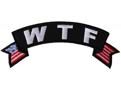 WTF Small Flag Rocker Patch
