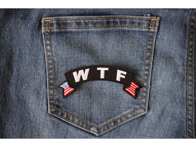 WTF Small Flag Rocker Patch