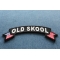 Old Skool Small Flag Rocker Patch Old Skool Patch diagonal view