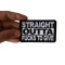 Straight Outta Fucks To Give Patch Straight Outta Fucks To Give Patch, Funny Patches for Adults shown on hand for size comparison