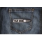 Bullet With Your Name On It Patch Bullet With Your Name On It Military Morale Patch shown on jeans