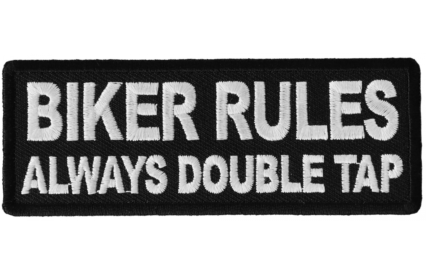 Biker Rules Always Double Tap Patch by Ivamis Patches