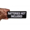 Batteries not Included Patch Batteries not Included Funny Iron on Patch shown on hand for size comparison