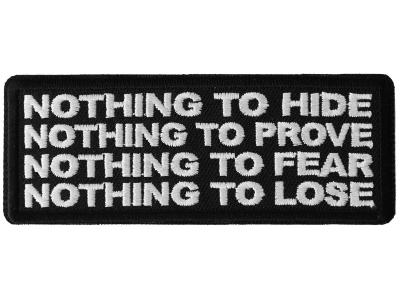 Nothing to Hide Prove Fear Lose Patch