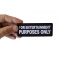 For Entertainment Purposes Only Patch For Entertainment Purposes Only Patch, Funny Saying Patches shown on hand for size comparison
