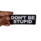 Don't Be Stupid Patch Don't Be Stupid Patch, Funny Saying Patches, Sew or Iron on Patch shown on hand for size comparison