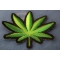 Pot Leaf Patch Pot Leaf Novelty Iron on Patch diagonal view