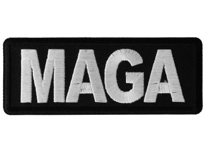 MAGA Black and White Patch