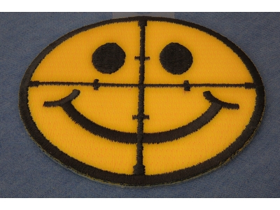 Sniper Scope Smiley Face Patch
