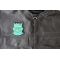 Whacky Frankenstein Patch - 2.8x3.5 inch - Embroidered Iron on Patch shown on leather vest