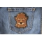 Wacky Wolf Patch Wacky Wolf Iron on Patch shown on jeans