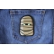 Wacky Mummy Patch Wacky Mummy Iron on Funny Iron on Patch shown on jeans