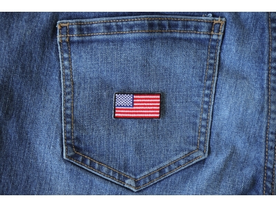American Flag Embroidered Iron on Patch