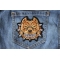 Pit Bull Spike Collar Iron on Patch Pit Bull Spike Collar Iron on Patch shown on jeans