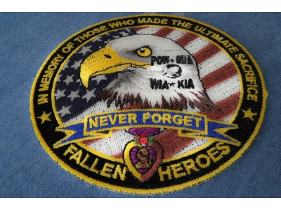 Fallen Heroes POW MIA WIA KIA Memorial Patch