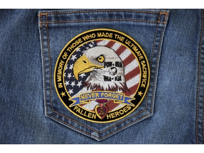 Fallen Heroes POW MIA WIA KIA Memorial Patch