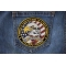 Fallen Heroes POW MIA WIA KIA Memorial Patch Fallen Heroes POW MIA WIA KIA Memorial Patch shown on jeans