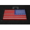 Reversed American Flag with Black Borders Patch Reversed American Flag with Black Borders Patch diagonal view