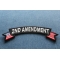 2nd Amendment Rocker Patch 2nd Amendment Rocker Patch diagonal view