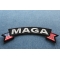 MAGA US Flag Rocker Patch MAGA Patch diagonal view