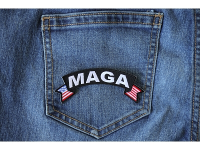 MAGA US Flag Rocker Patch