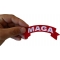 MAGA Red Rocker Patch MAGA Patch, Trump Patches shown on hand for size comparison