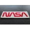 NASA Patch NASA Novelty Iron on Patch diagonal view