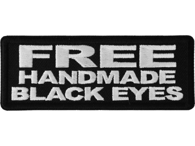 Free Handmade Black Eyes Patch