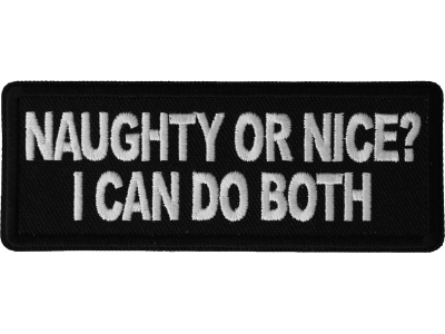Naughty or Nice I can do both Patch