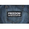 Freedom Nothing Else Matters Patch Freedom Patch Nothing Else Matters - Iron on Morale Patch shown on jeans
