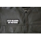Stop Reading My Patches Patch Stop Reading My Patches Patch, Funny Saying Patches shown on leather vest