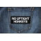 No Uptight Honkeys Patch No Uptight Honkeys Funny Iron on Patch shown on jeans