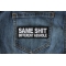 Same Shit Different Asshole Patch Same Shit Different Asshole Funny Iron on Patch shown on jeans