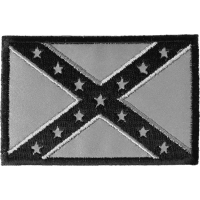 Reflective Rebel Flag Patch