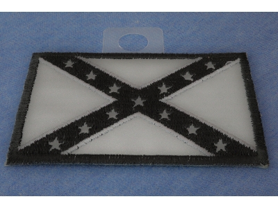 Reflective Rebel Flag Patch