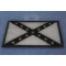 Reflective Rebel Flag Patch diagonal view