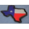 Reflective Texas Map Flag Patch Reflective Texas Map Flag Patch diagonal view